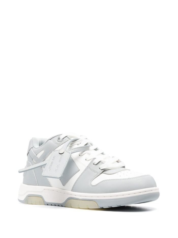 OFF-WHITE Out Of Office Low Grey White Off-White Heel Tab - Image 4