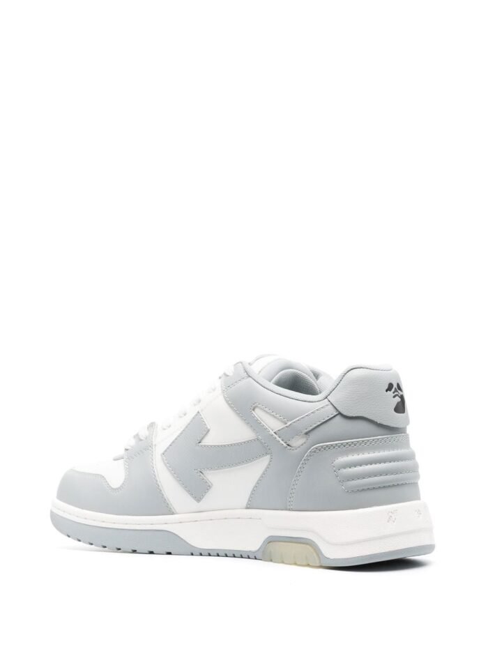 OFF-WHITE Out Of Office Low Grey White Off-White Heel Tab - Image 3