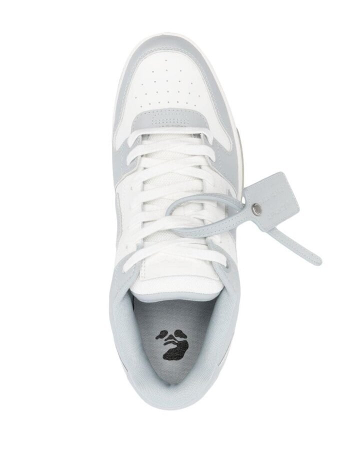 OFF-WHITE Out Of Office Low Grey White Off-White Heel Tab - Image 2