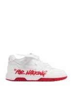 OFF-WHITE Out Of Office "OOO" Low Tops For Walking White Red SS22
