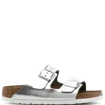 Birkenstock Arizona Birko-Flor – Electric Metallic Silver