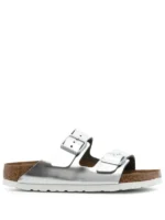 Birkenstock Arizona Birko-Flor – Electric Metallic Silver