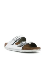 Birkenstock Arizona Birko-Flor – Electric Metallic Silver - Image 2