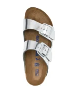 Birkenstock Arizona Birko-Flor – Electric Metallic Silver - Image 4