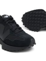 New Balance 327 Black White Tongue Logo - Image 2