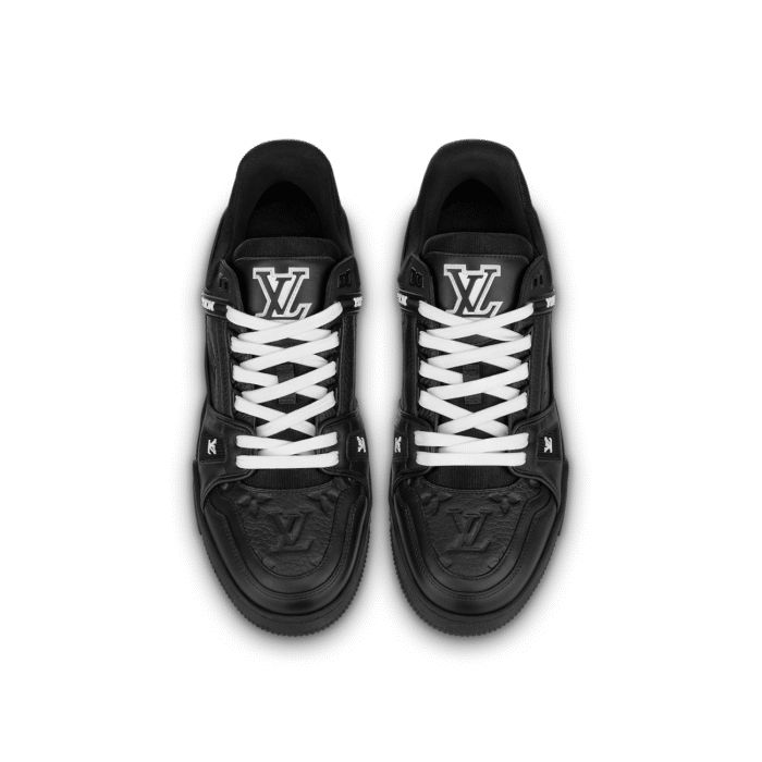 Louis Vuitton LV Trainer Black Embossed Monogram - Image 5