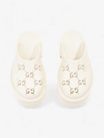 Gucci Elea perforated rubber platform mules - Image 3