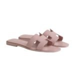 Hermes Oran sandal Rose Cancan - Image 4
