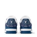 Louis Vuitton LV Trainer Monogram Denim White Blue - Image 4
