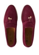Loro Piana Summer Charms Walk Loafer Suede Bright Amaranth - Image 4