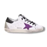 Golden Goose Women's Superstar Leather Trainers - White/Purple/Black...