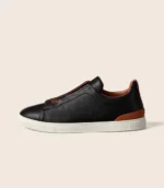Brown   Deerskin   Triple   Stitch™   Sneakers