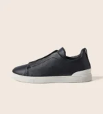 Black   Deerskin   Triple   Stitch™   Sneakers - Image 2