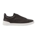 Brown   Zegna   Triple   Stitch   low-top   sneakers