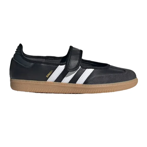 IMG-1389 Adidas Women's Samba mary Jane Ballerina Shoes in Black - Image 1