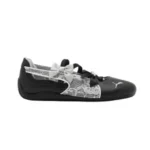 PUMA   SPEEDCAT   BALLET   LACES   BLACK   WHITE   WOMENS