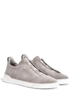 Zegna   Triple   Stitch   Sneakers   Grey - Image 2