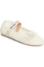 Miu Miu Woven nappa leather ballerinas - Image 4