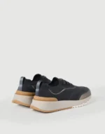 Brunello Cucinelli Techno Cotton Knit Runners With Heat-Bonded Details Night - Image 4