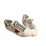 Golden Goose Super-Star with red suede star and green leather heel tab(Men's) - Image 2