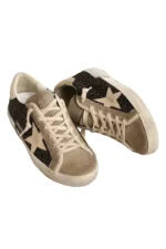Golden Goose Super-Star Black Glitter Nappa Cream - Image 3
