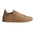 ZEGNA BEIGE TRIPLE STITCH™ SECONDSKIN SNEAKERS