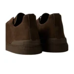 ZEGNA DARK BROWN TRIPLE STITCH™ SECONDSKIN SNEAKERS - Image 4