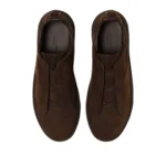 ZEGNA DARK BROWN TRIPLE STITCH™ SECONDSKIN SNEAKERS - Image 5