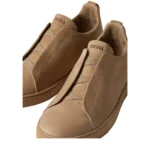 ZEGNA BEIGE TRIPLE STITCH™ SECONDSKIN SNEAKERS - Image 4