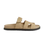 Hermes Chypre Sandal Beige Suede
