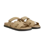 Hermes Chypre Sandal Beige Suede - Image 5