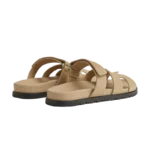 Hermes Chypre Sandal Beige Suede - Image 4