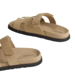 Hermes Chypre Sandal Beige Suede - Image 3