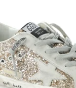 Golden Goose Women's Superstar Glitter Low Top Sneakers in gold - Image 2