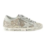 Golden Goose Women's Superstar Glitter Low Top Sneakers in gold