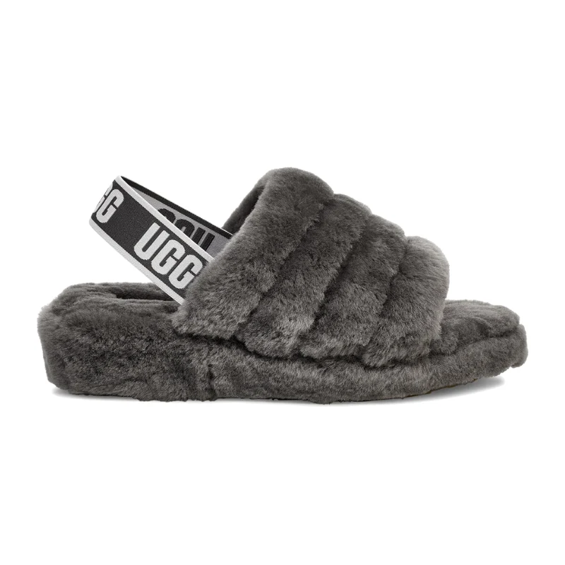 IMG-8889 UGG Fluff Yeah Slide – Charcoal - Image 1