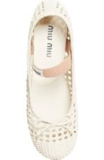 Miu Miu Woven nappa leather ballerinas - Image 3
